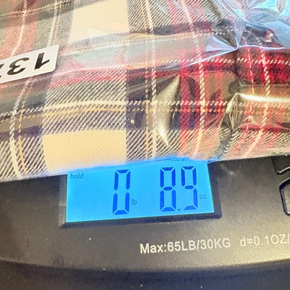 Abercrombie‎ & Fitch Women XS Plaid Boyfriend Flannel Shirt Red Green Oversized